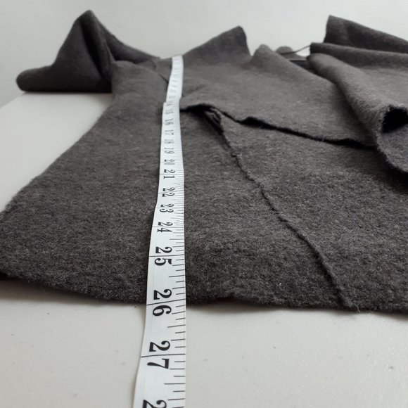 500 Maison Cinqcent Brown Open Front Wool Cardigan - Picture 11 of 16